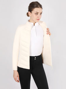 Veste équestre de logo personnalisé de haute qualité noir prix compétitif manteau d'équitation hiver femmes veste en duvet équestre - Product Image 3