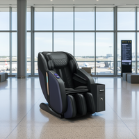 Silla de Masaje Shiatsu Inalámbrica con Control Remoto, Gravedad Cero 4D, Fija, para Uso Comercial Compartido, con Escaneo de Código QR para Monedas y Billetes