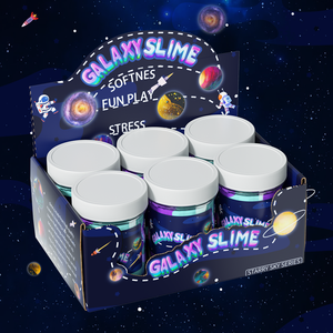 กาวสามสีธีมกาแล็กซี่ ปลอดสารพิษ ปลอดภัย และได้รับการรับรองมาตรฐาน ASTM: ชุดดินน้ำมันและสไลม์ผสมสีสันสดใส นุ่ม และยืดหยุ่นได้ - Product Image 1