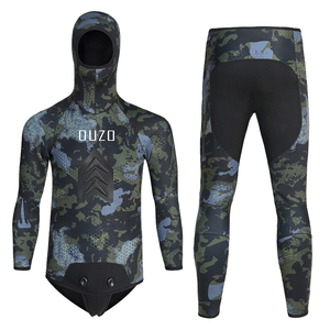 7mm néoprène deux pièces Camouflage combinaison résistant au froid chaud épaissi CR combinaison de plongée pour la chasse sous-marine chasse hiver Sport nautique - Product Image 4