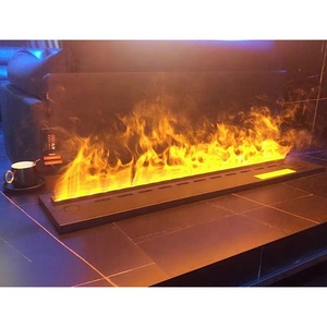 <span class=keywords><strong>Chimenea</strong></span> eléctrica inteligente 3D, efecto de vapor de agua, cambio de llama de Color falso, inserto interior, Control remoto, acero y plástico - Product Image 1