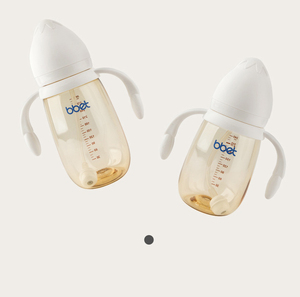 Custom Logo Print <strong>PPSU</strong> Anti Colic Leakproof Toddler Milk <strong>Bottle</strong> BPA-Free Handle Apple-shaped Medium Flow Small Size 0-12 Months - Product Image 2
