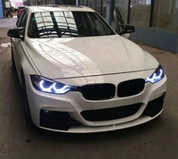 Phare LED de style laser pour BMW Série 3 F30 F35 M3 F80 2013-2018, avec DRL et lentille à double faisceau, pour mise à niveau de phare avant