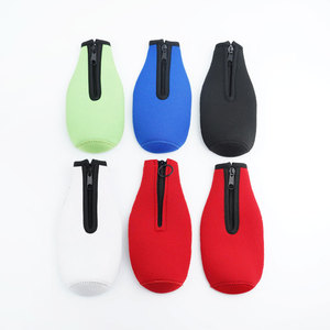 Custom Logo Neoprene Portable 12 Oz <b>Beer</b> Bottle Cooler Sleeves with Zipper - Product Image 2