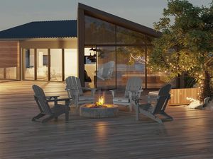 Sillas Plegables Modernas de <span class=keywords><strong>Madera</strong></span> Maciza para Exteriores, Jardín, Patio, Resistentes a la Intemperie, con Portavasos, Resistentes a los Rayos UV - Product Image 5
