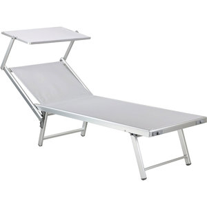 Muebles portátiles de exterior de lujo de aluminio plegable tumbona <span class=keywords><strong>playa</strong></span> con dosel - Product Image 4