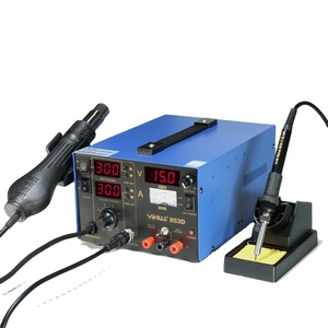 Station de soudage et dessoudage à air chaud 3-en-1 YIHUA853D 2A avec alimentation CC - Product Image 2