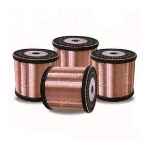 Fio CCAM de alumínio e magnésio folheado a cobre 0.115-5.00mm para cabo