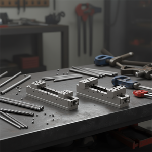 Ttake Modular Vice With <b>Smooth</b> Rhomboidal Jaws Self Centering For Metalworking <b>Tools</b> - Product Image 3