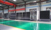 Ligne de production automatique de verre isolant vertical SAINT-FECO avec commande PLC et remplissage de gaz pour les usines de verre