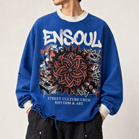 Fabricant de vêtements – Sweat-shirt et sweats à capuche pour hommes, personnalisés, coupe oversize, en molleton épais, imprimé numérique, effet vieilli