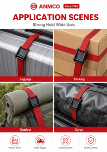 Cinghia per Indumenti con Fibbia a Camma - Modello AM2803 per Progetti OEM di Borse e Attrezzature - Product Image 2