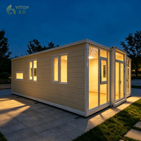 Maison pliable portable 20ft 40ft, maison conteneur préfabriquée extensible, mini-maison modulaire prête à l'emploi, maison pliable 3 chambres extensible