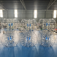 Ballon de football à bulles en TPU résistant aux chocs avec homologation CE, ballon humain type hamster en promotion