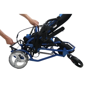 Silla de ruedas para parálisis cerebral ajustable <span class=keywords><strong>manual</strong></span> que ahorra espacio con mecanismo de plegado fácil - Product Image 5
