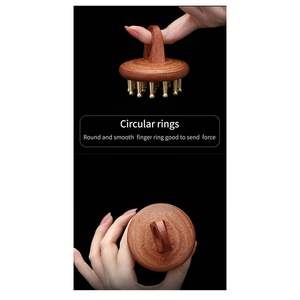 Pettine per Massaggio Meridiano, Strumento Gua Sha per Massaggio alla Testa, Trattamento di Recupero Fasciale, Pettini per Massaggio Antireumatico e Circolazione Sanguigna - Product Image 4