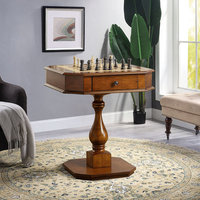 Table d'échecs multifonctionnelle entièrement faite à la main jeu d'intelligence backgammon jeu d'échecs grande table table d'échecs en bois