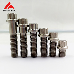 Precio competitivo Gr5 12 punto brida tornillos de titanio borde PERNO DE LA RUEDA - Product Image 1