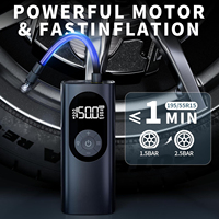 Gonfleur de pneu extérieur à lumière de secours Compresseur d'air portable avec affichage numérique intelligent Pompe à air pour voiture électrique