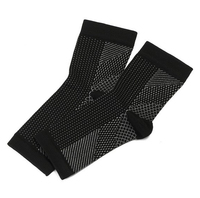 Chaussettes de compression tricotées respirantes élastiques à bout ouvert pour hommes et femmes Chaussettes de cheville minces à bout ouvert pour la saison d'automne