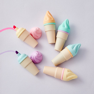 Surligneurs fluorescents tendance inspirés de la crème glacée pour étudiants, bureau et fournitures d'art et d'artisanat - Product Image 2