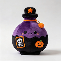 Jouets en peluche haut de gamme personnalisés pour Halloween, bouteilles de potion de sorcier moelleuses, jouets créatifs doux pour cadeaux de festival