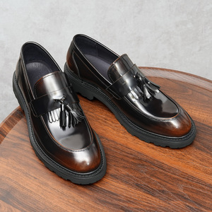 Chaussures en cuir pour hommes, fabriquées à la main, de haute qualité, en cuir de vache véritable - idéales pour les mariages formels et les tenues formelles d'été, style Oxford. - Product Image 1