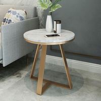 Canapé d'angle de luxe nordique, plusieurs tables basses rondes créatives, meuble d'appoint de salon, table basse d'appoint en marbre pour chambre à coucher