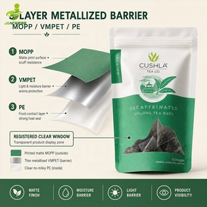 Sachets de <span class=keywords><strong>café</strong></span> et de thé personnalisés imprimés, refermables, en aluminium et Mylar, résistants à <span class=keywords><strong>l</strong></span>'humidité, avec fermeture éclair, de qualité alimentaire - Product Image 5