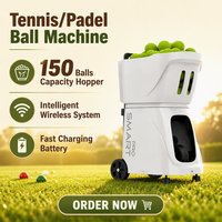 Machine d'entraînement de padel PUSUN Alpha All Court, oscillation horizontale et verticale, serveur de tennis, outils d'entraînement d'élite