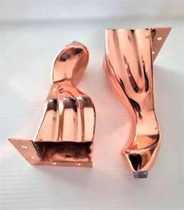 4 धातु की रानी ऐनी पैरों का सेट 14 सेमी व्यास आईकॉर्न गुलाब सोने की कुर्सी पैर की हड्डी m8 बोल्ट धातु की मेज - Product Image 2