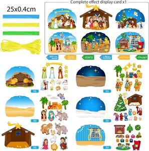 Faire une scène <span class=keywords><strong>de</strong></span> la Nativité Kits d'artisanat <span class=keywords><strong>de</strong></span> la Nativité <span class=keywords><strong>de</strong></span> Noë<span class=keywords><strong>l</strong></span> Kits d'artisanat chrétien religieux pour fournitures <span class=keywords><strong>de</strong></span> fête religieuse chrétienne - Product Image 6