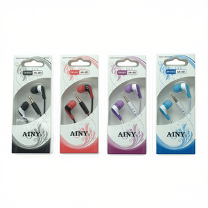 Écouteurs filaires Ainy AN-881, écouteurs intra-auriculaires stéréo avec interface 3,5 mm, transducteur dynamique, matériau plastique pour lecteur MP3 CD - Product Image 2