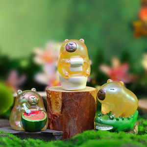 Vendedor en línea popular: Figura de capibara Little Sweet Bean Capitoline Box, adorno de escritorio, regalo para niños, figura de juguete de moda - Product Image 2
