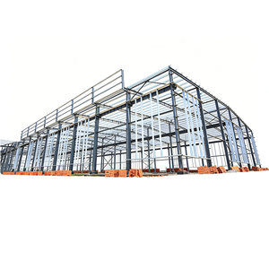 GM STEEL Bâtiment d'entrepôt préfabriqué en acier léger à usage intensif, structure en acier léger, qualité Q235/Q355, norme GB, découpe et pliage en usine - Product Image 1