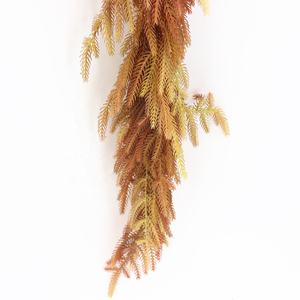 Automne Couleurs 152cm Doux PE Limité Stéréoscopique Emballage Artificielle Feuille De Lierre Plante Vigne De Mariage Mur Décoratif Préservé - Product Image 5