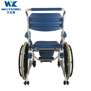 Silla de baño Manual con ruedas, orinal de mesita de noche, asiento de inodoro, cómoda, extraíble, 894 - Product Image 6