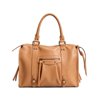 Sac à main Boston en cuir pour femme, personnalisé avec logo, fabrication OEM/ODM, étiquette privée, design à rivets et pompons, sac à bandoulière pour voyage et usage quotidien