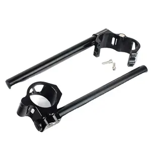 Motorcycle Clip On 7/8" CNC Handlebar 33/34/35/36/37/38/39/41/43/45/48/50/51/55 mm Fork Tube Replacement Bars