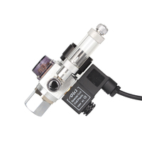 Régulateur de CO2 pour aquarium en aluminium à une seule étape DICI DC02-02C, solénoïde, compteur de bulles, clapet anti-retour, utilisation pour le paintball, pression de 0 à 90 psi