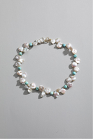 Collier à breloques en turquoise naturelle plaqué or, certifié CE ASTM REACH, bijoux de mode, cadeau tendance pour les fêtes