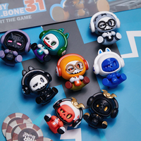 Оригинальная мини-фигурка Mr. Bone: милый маленький череп, ПВХ, в закрытой упаковке, модная игрушка-кукла, декоративное украшение, праздничный подарок