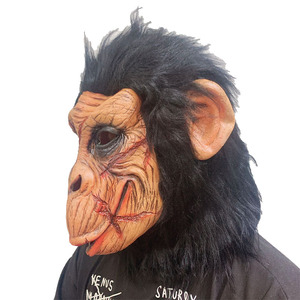 Disfraz <span class=keywords><strong>de</strong></span> Halloween para hombres y mujeres, mascarilla blanca <span class=keywords><strong>de</strong></span> lujo con calavera <span class=keywords><strong>de</strong></span> la muerte, huesos, mascarilla completa - Product Image 3
