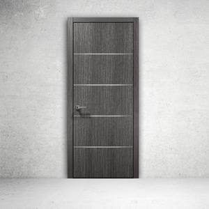 Puerta de Hotel Lisa de Madera, Puerta Interior de MDF Compuesto para Dormitorio, Puertas Interiores de Madera WPC - Product Image 4