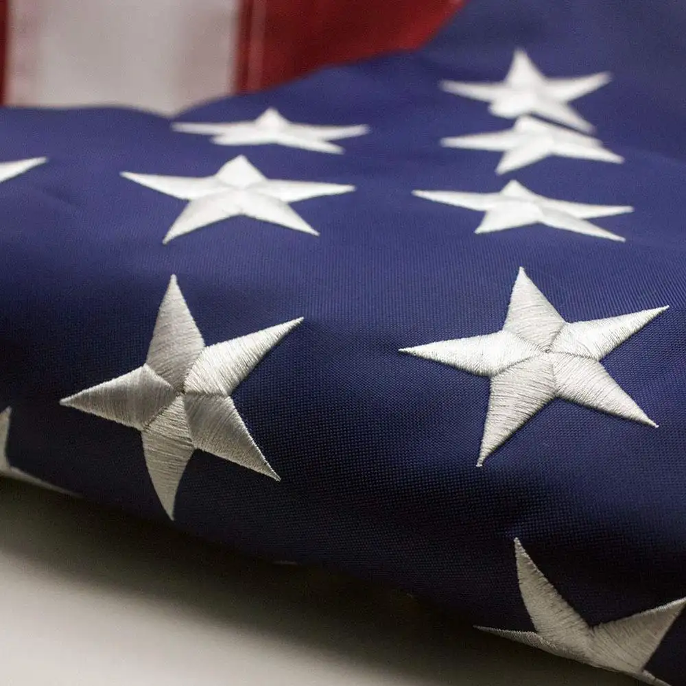 3X5 Ft Amerikaanse Vlag Langste Blijvende Ons Vlag Gemaakt Van Nylon Geborduurde Sterren Genaaid Strepen Voor Buiten Usa vlag