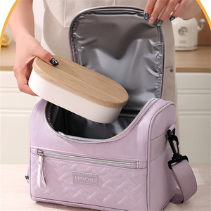 Custom Printed Thermal Insulation <strong>Cooler</strong> Tote Bag Oxford <strong>Material</strong> Insulated Lunch Bag with Logo Design for Women - Product Image 4