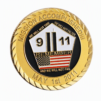 Pièce de monnaie commémorative personnalisée 9/11, impression UV, relief 3D, émail, médaille commémorative, vente en gros, commande en vrac, directement de l'usine