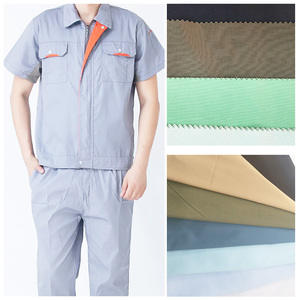 TC <span class=keywords><strong>cotone</strong></span> in pioppo Twill tessuto tinto Plain Spandex Gabardine per uniformi scolastiche e abiti in poliestere tessuto camicia - Product Image 1