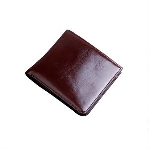 Sáp Dầu Bóng Cao Cấp Da Nguyên Chất Rfid Chặn Ví Nam Bill Gấp Với Túi Khóa Kéo Để Đựng Tiền Giấy Và Tiền Xu - Product Image 5