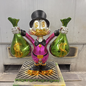 Statua di <span class=keywords><strong>Paperino</strong></span> a Prezzo di Fabbrica, Scultura Artistica in Resina Ecologica, Decorazione Pop Art Fatta a Mano, Raffinata Decorazione per la Casa - Product Image 1